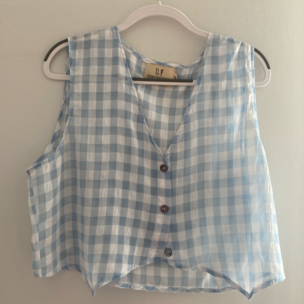 Fashion brand company transparent gingham set